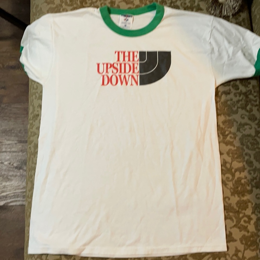 Custom Stranger Things Upside Down T shirt Large